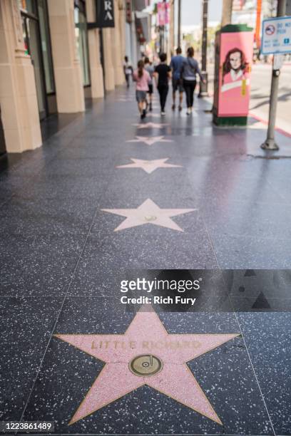 Little Richard's star on the Hollywood Walk of Fame is seen on May 09, 2020 in Los Angeles, California. Little Richard passed away on May 9, 2020 in...