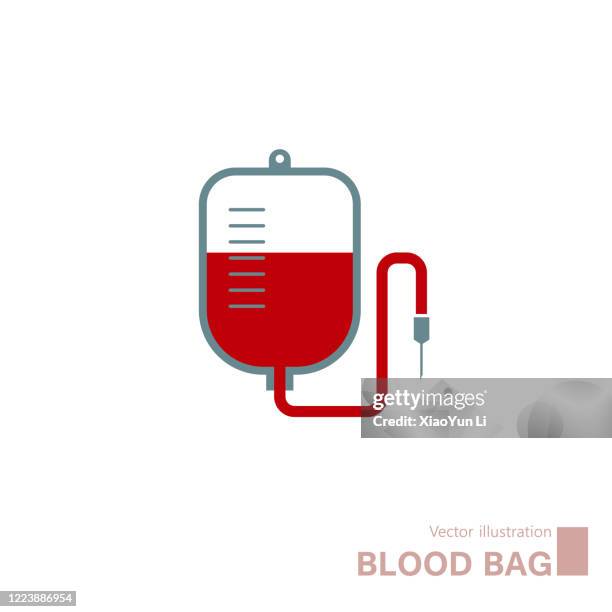 vector drawn plasma bag. - pharmaceutical packaging stock illustrations