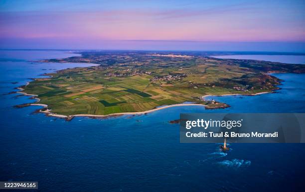 france, normandy, manche department, cotentin, cap de la hague, tip of cotentin and goury lighthouse - the hague stock-fotos und bilder