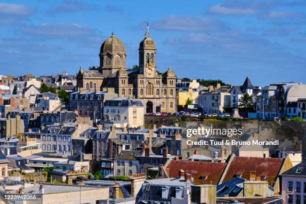 france, normandy, manche department, granville - manche stock pictures, royalty-free photos & images