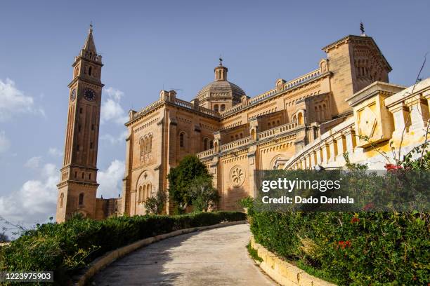 church ta’ pinu sanctuary in gharb - gozo malta stock pictures, royalty-free photos & images