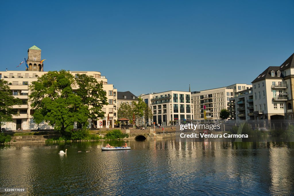 Panorama of Mülheim an der Ruhr, Germany