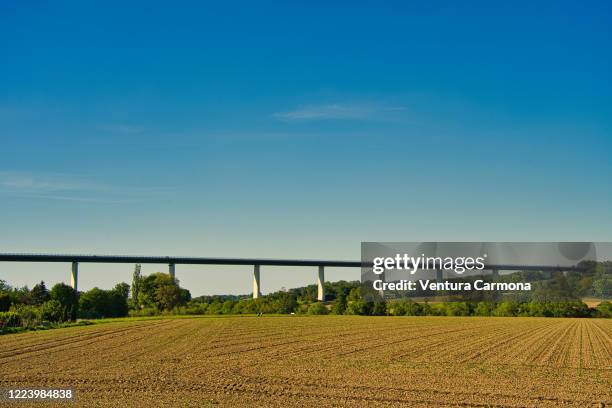 bridge mintarder ruhrtalbrücke in mülheim an der ruhr, germany - ruhr stock-fotos und bilder