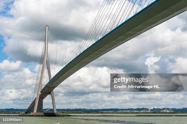 bridge of normandy - pont de normandie stock pictures, royalty-free photos & images
