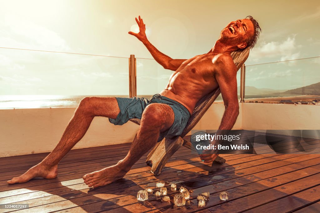 Man getting a sun burn