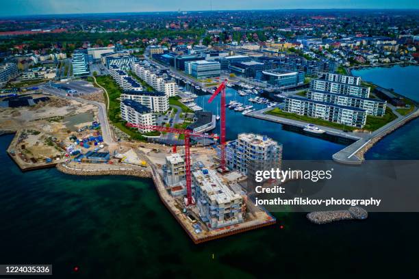 construction site - copenhagen harbour stock pictures, royalty-free photos & images