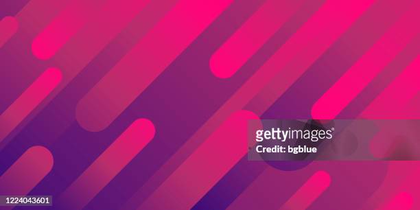 abstraktes design mit geometrischen formen - trendy purple gradient - magenta stock-grafiken, -clipart, -cartoons und -symbole
