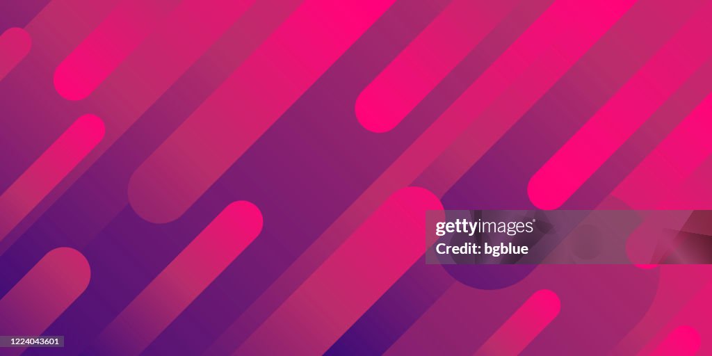 Abstract design met geometrische vormen - Trendy Purple Gradient