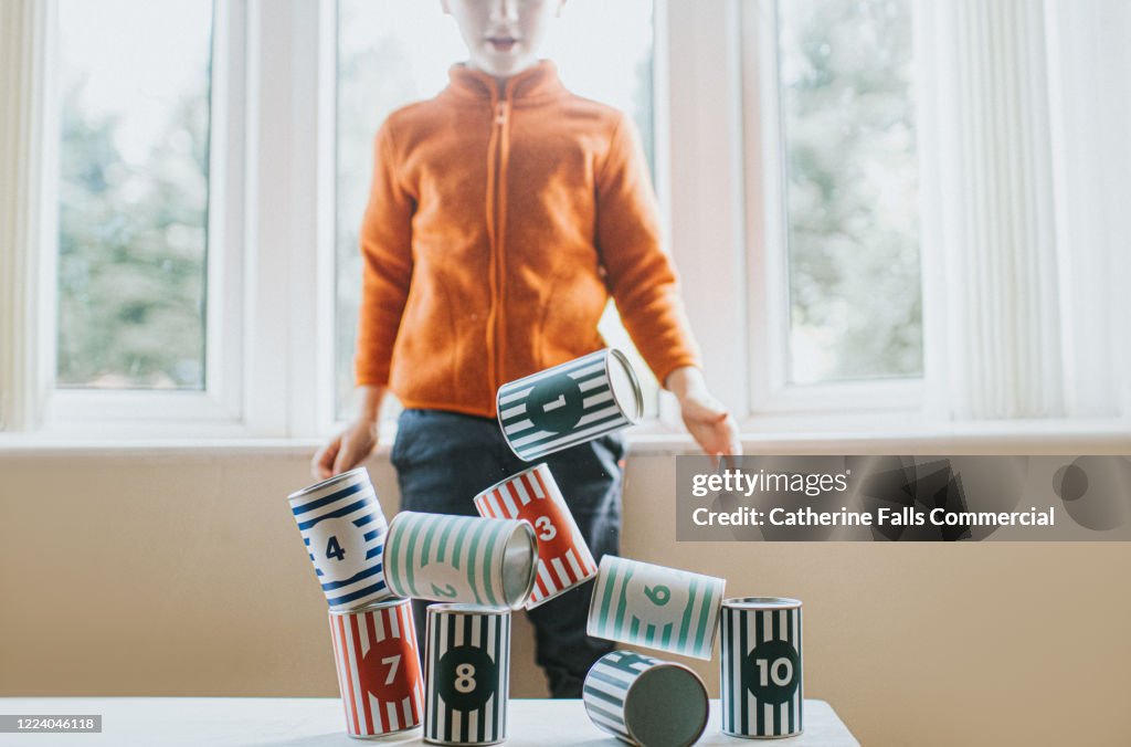 Tin Can Topple Game