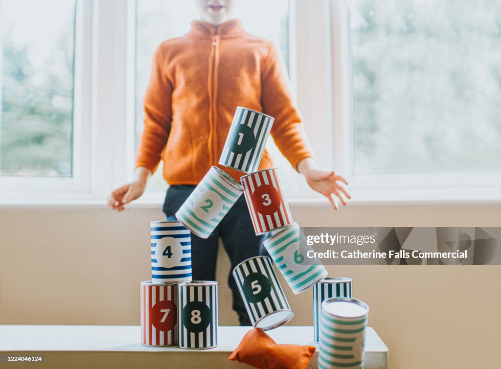 Tin Can Topple Game