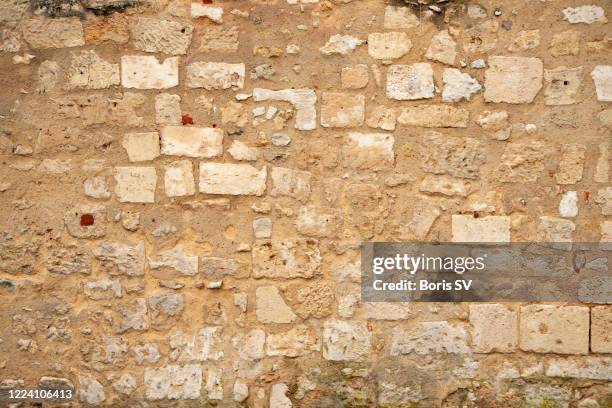 limestone wall texture - sandstone wall stockfoto's en -beelden