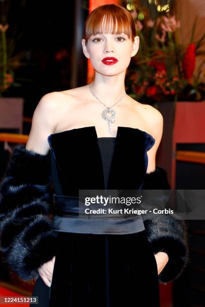 Emilia Schule arrives at the premiere for 'The Kindness Of Strangers' during the 69th Berlin Film Festival on February 7, 2019 in Berlin, Germany.