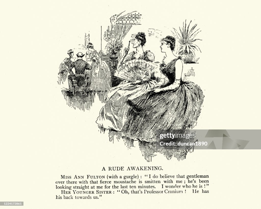 Victorian Rude Victorian Humour And Jokes A Rude Awakening High-Res Vector Graphic ...