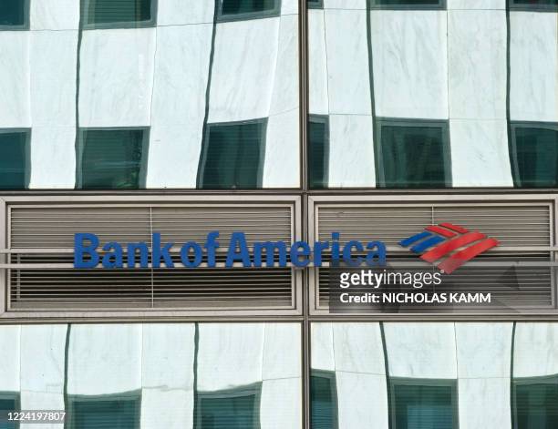 View of a Bank of America branch in Washington on April 13, 2012. AFP PHOTO/Nicholas KAMM