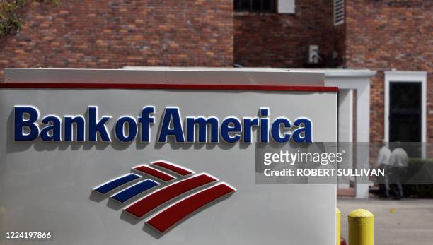 Bank of America branch is shown 23 April 2007 in Miami, Florida. Bank of America announced a 21-billion USD takeover offer for LaSalle Bank...