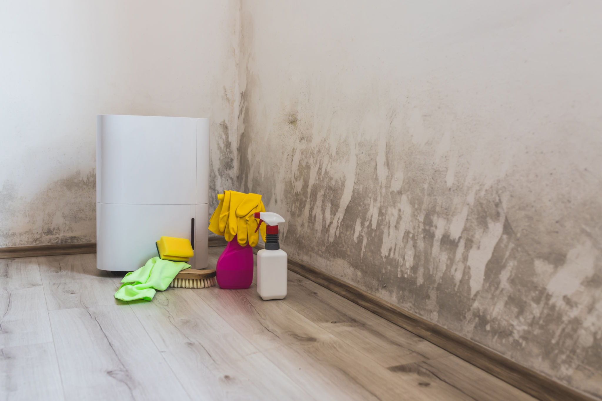 dehumidifier in basement