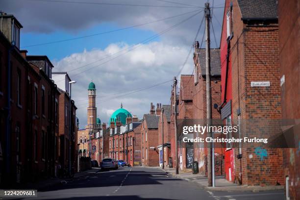 Near empty streets of the Hyde Park area of Leeds during the pandemic lockdown. Normally bustling with the sounds of student life the back to back...