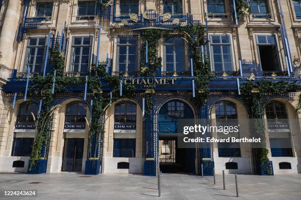 General view of the Chaumet store which is still closed at Place Vendome on May 11, 2020 in Paris, France. France has begun a gradual easing of its...