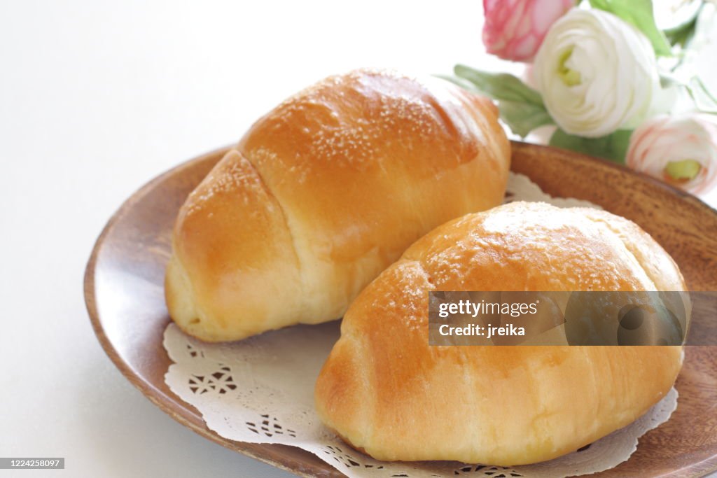 Homemade butter roll bread