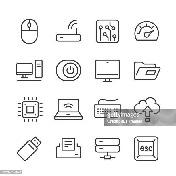 電腦技術圖示 + 單線系列 - start button 幅插畫檔、美工圖案、卡通及圖標