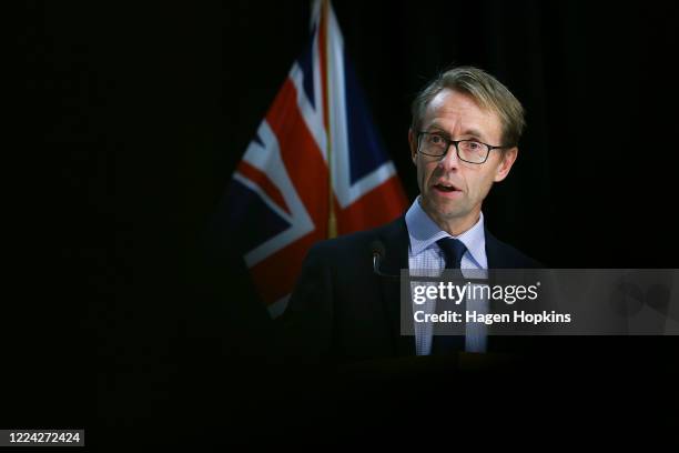 Director-General of Health Dr Ashley Bloomfield speaks to media during a press conference at Parliament on May 12, 2020 in Wellington, New Zealand....