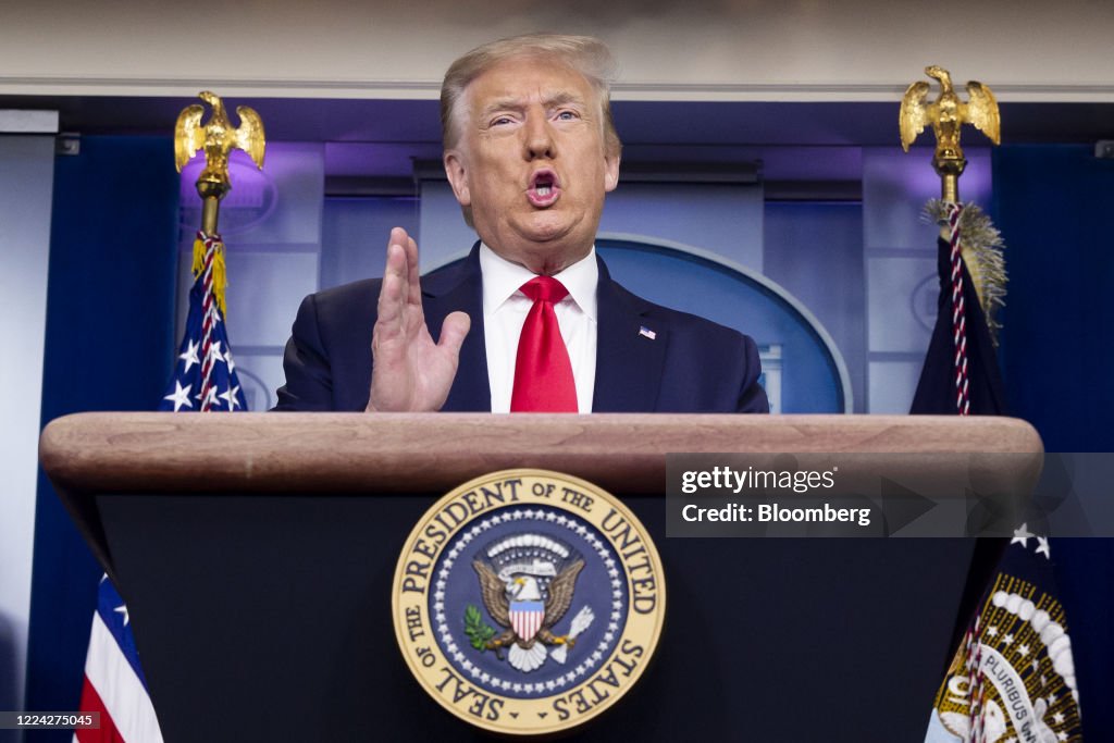 President Trump Holds A Press Briefing