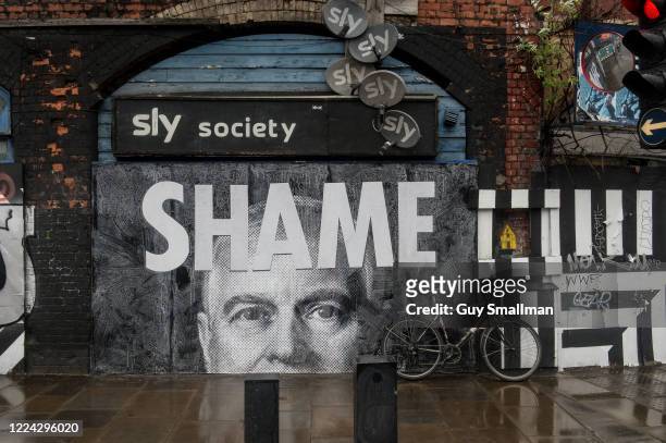 Mural of Prince Andrew, Duke of York is seen in Shoreditch on July 1, 2020 in London, England. The prince has come under increased scrutiny over his...
