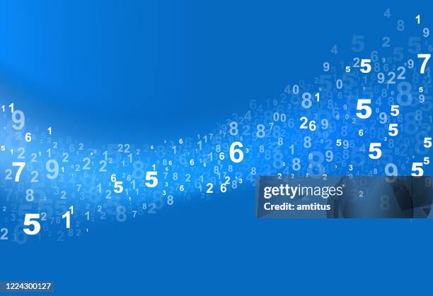 ilustrações, clipart, desenhos animados e ícones de fluxo de curva de números - matematica