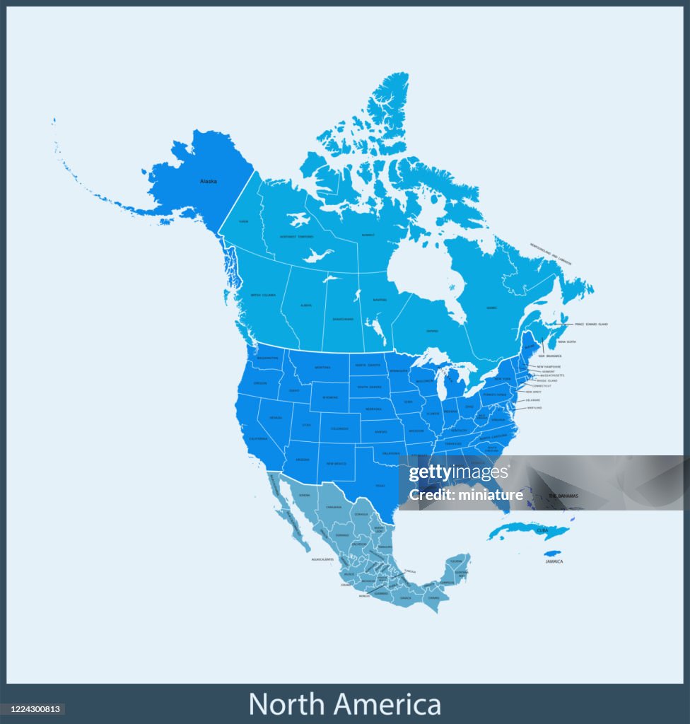 North America map