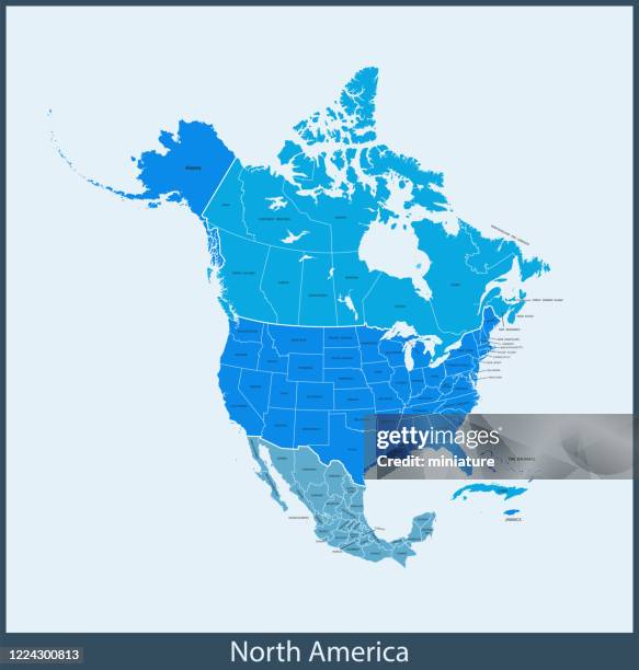 北美地圖 - 北美 幅插畫檔、美工圖案、卡通及圖標