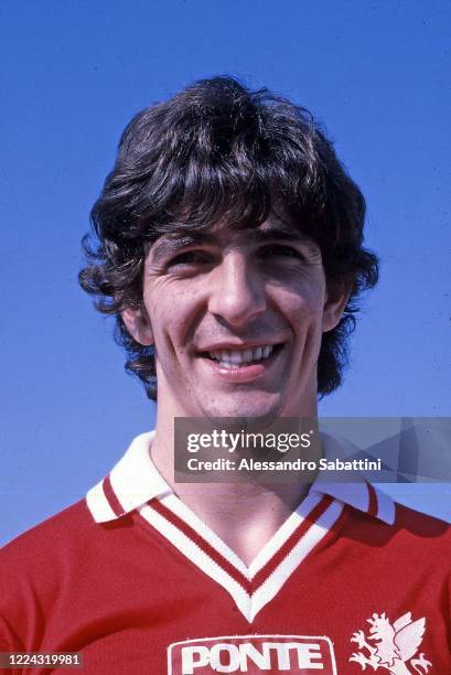 Paolo Rossi of Perugia poses for photo during the Serie A 1979-80, Italy.