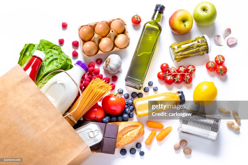 Pepper bag full of groceries