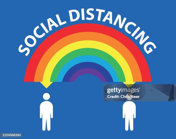 social distancing - nhs stock illustrations