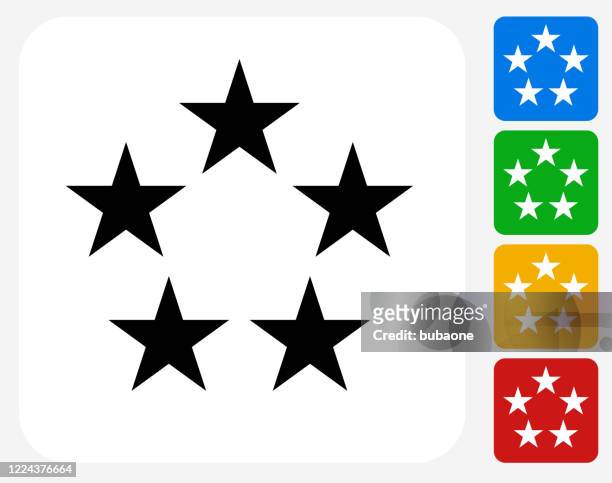five star rating icon - vip stock illustrations