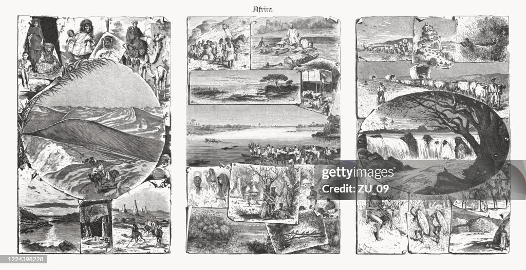 Impressions of Northern, Central and Southern Africa, woodcuts, published 1893