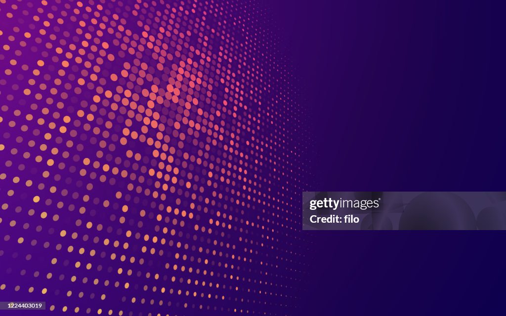 Abstract Blend Modern Tech Dots Background