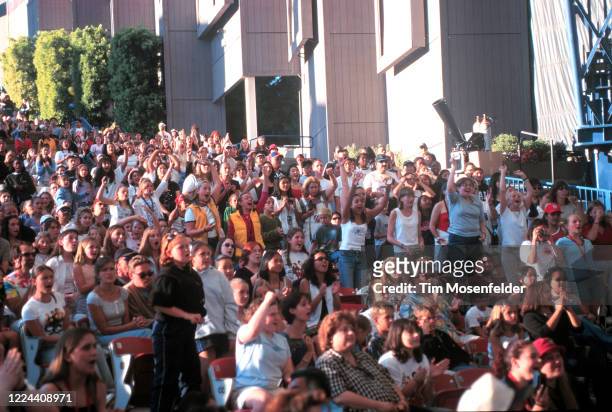 Crowd atmosphere during Lilith Fair 1999 at Shoreline Amphitheatre on July 31, 1999 in Mountain View, California.