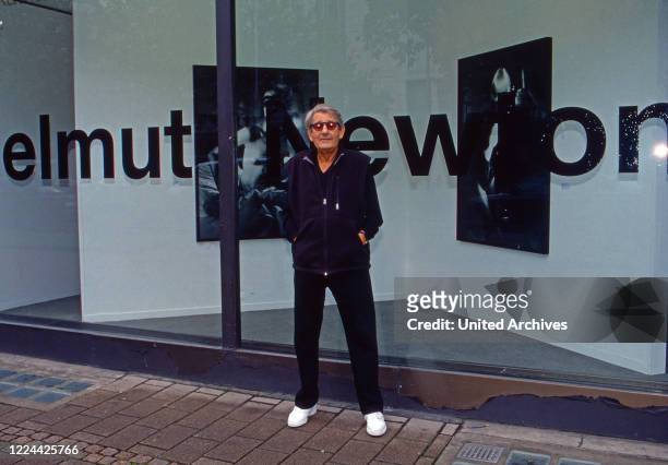 German Australian photographer Helmut Newton at Hanover, Germany, 1998.
