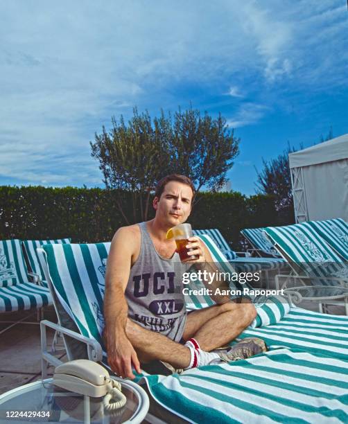 Author and screenwriter Shane Black poses for a portrait in Los Angeles, California.