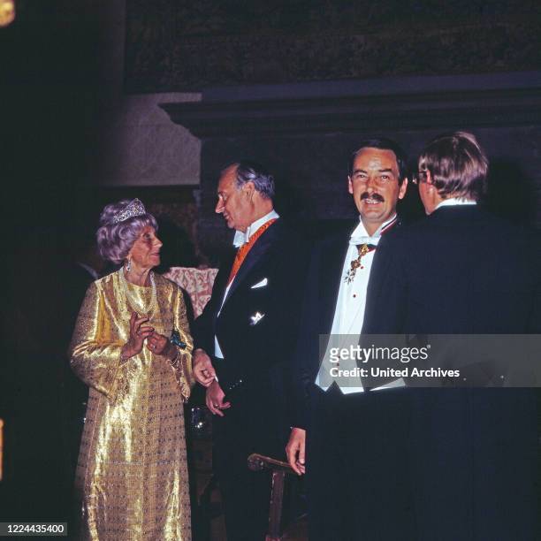 Louis Ferdinand Prince of Prussia and Joachim Count of Schoenburg Glauchau at the wedding of Rudolf Count of Schoenburg Glauchau with Marie Louise...