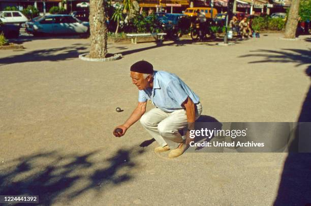 Prince Bertil of Sweden playing Boccia at Sainte Maxime, France 1977.