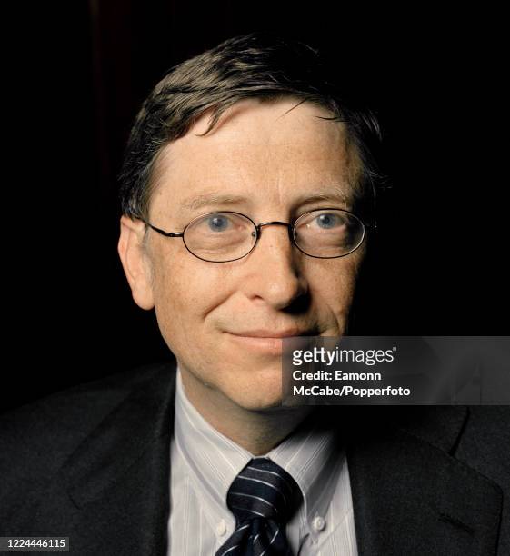 Bill Gates, founder of Microsoft, circa 2004. Gates founded Microsoft in 1975 with Paul Allen, and it went on to become the world's largest personal...