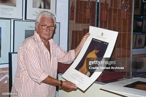 British photographer and movie director David Hamilton at Saint Tropez, France 1999.