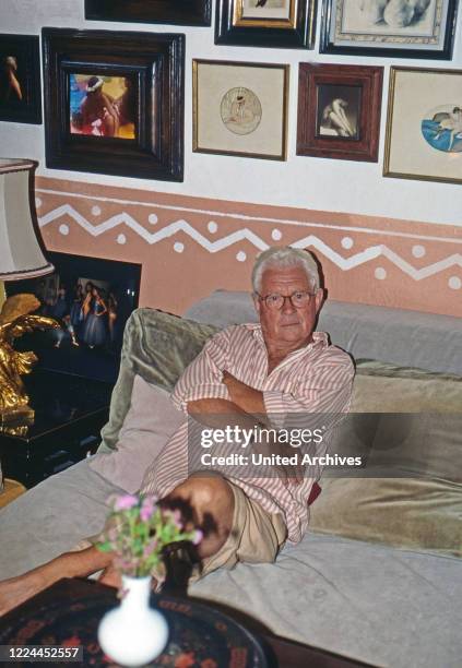 British photographer and movie director David Hamilton at Saint Tropez, France 1999.