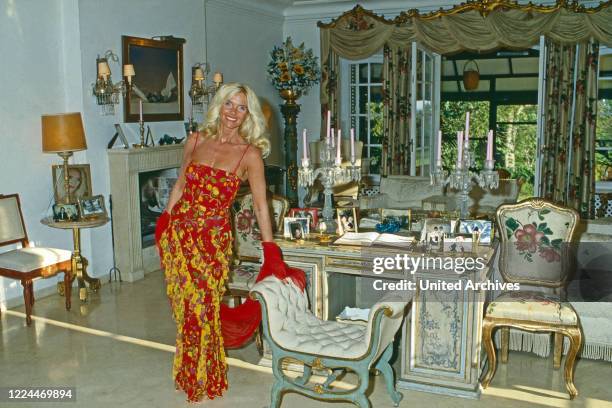 Gunilla Countess von Bismarck at Marbella, Spain, 1999.