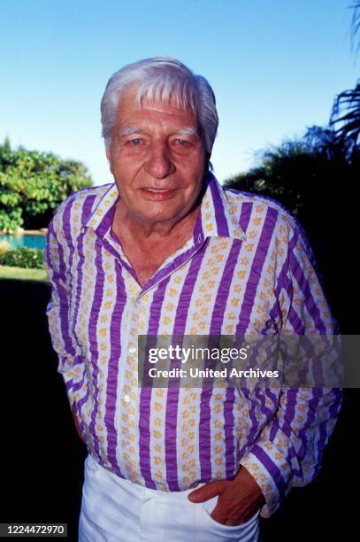 Gunter Sachs Portrait in Sankt Tropez, France 2004.