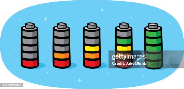 battery charging doodle - maximum performance stock illustrations