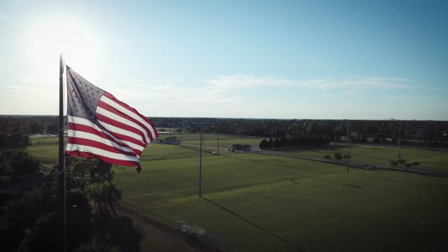 American flag field