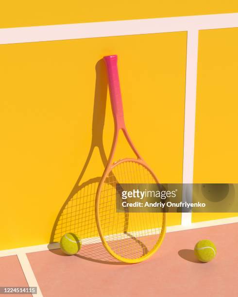 tennis racket - sports equipment stock pictures, royalty-free photos & images