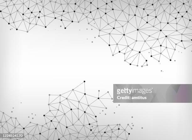 network polygon chain borders - wire mesh stock illustrations